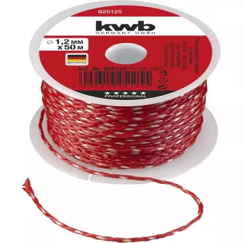 KWB 925125 köysi 50 m nailon punainen 1,2 mm