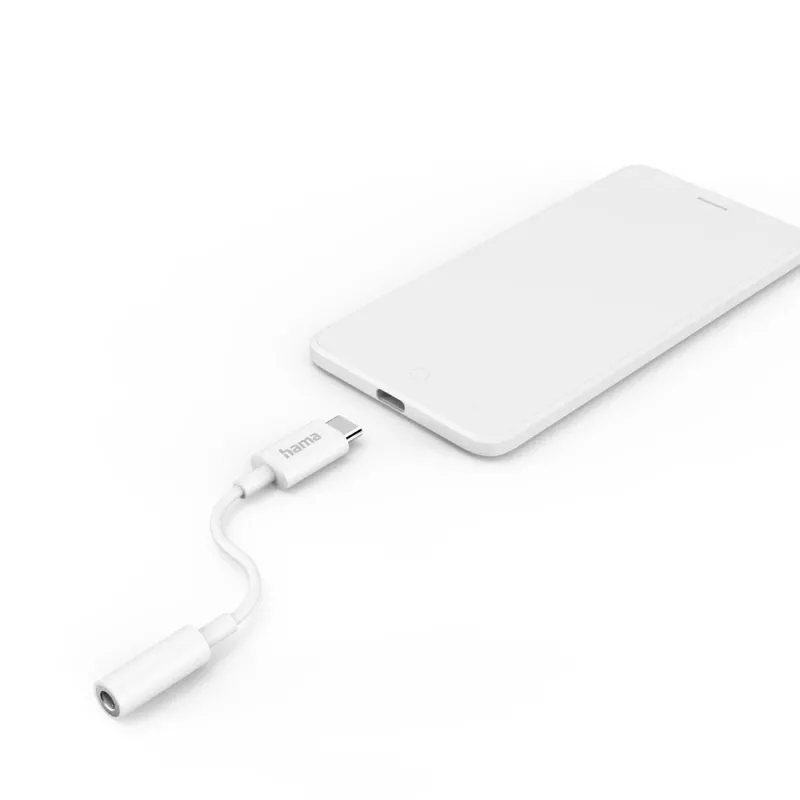 Hama 00201524 audiokaapeli USB C 3,5 mm valkoinen