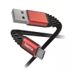 Hama Extreme USB-kaapeli USB 2.0 1,5 m USB A - Micro-USB B musta, punainen