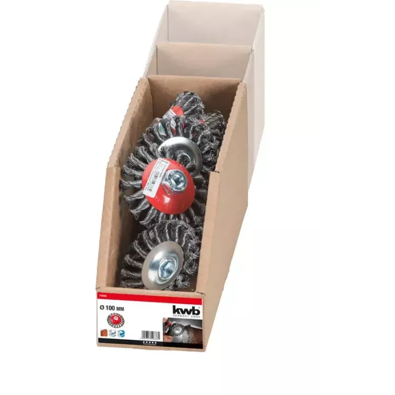 Teräsharja KWB 719336 10 cm halkaisija 1,4 cm varsi