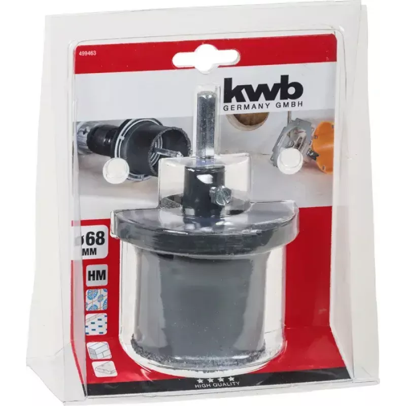 KWB 499463 reikäsaha 6,8 cm keramiikalle, betonille ja muoville