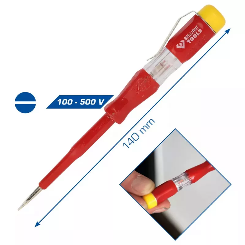 Jännitteenkoettimen ruuvitaltta Brilliant Tools BT120900