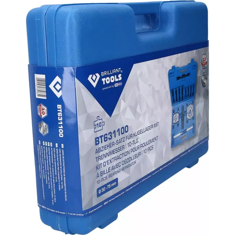 KS Tools Brilliant Tools BT631100 Laakerinvetäjäsarja, 10 kpl
