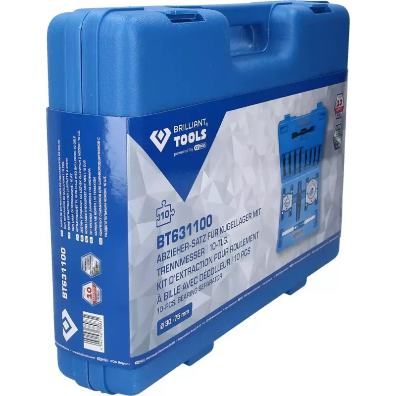 KS Tools Brilliant Tools BT631100 Laakerinvetäjäsarja, 10 kpl