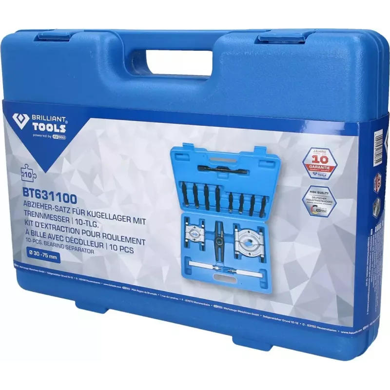 KS Tools Brilliant Tools BT631100 Laakerinvetäjäsarja, 10 kpl