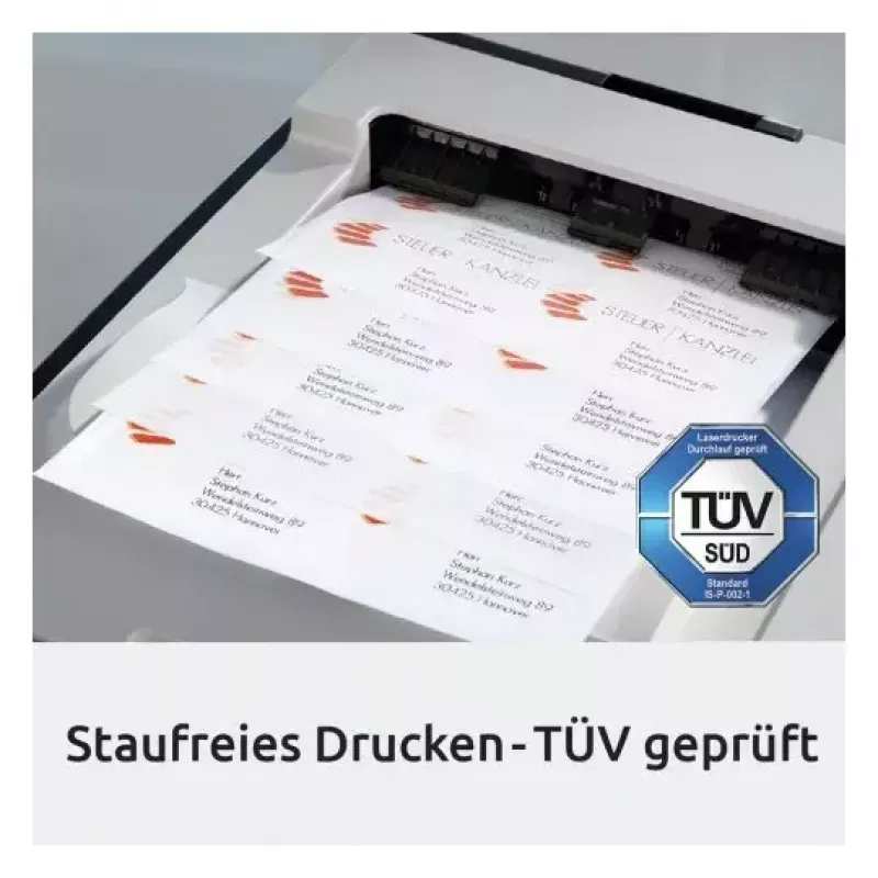 Itseliimautuva tulostustarra Avery LR3657-10 valkoinen 2,54x4,85 cm 400 kpl