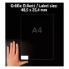 Itseliimautuva tulostustarra Avery LR3657-10 valkoinen 2,54x4,85 cm 400 kpl