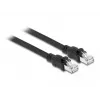 DeLOCK verkkokaapeli RJ45 Cat.6A F/UTP 0,5 m musta