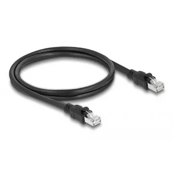 DeLOCK verkkokaapeli RJ45 Cat.6A F/UTP 1 m musta