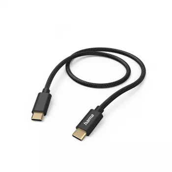 Hama Fabric USB-kaapeli USB 2.0 1,5 m USB C musta