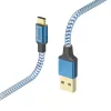 Hama Reflective USB-kaapeli USB 2.0 1,5 m USB A USB C sininen