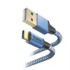 Hama Reflective USB-kaapeli USB 2.0 1,5 m USB A USB C sininen