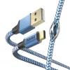 Hama Reflective USB-kaapeli USB 2.0 1,5 m USB A USB C sininen