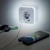 Hama 00223498 LED-yövalo pistorasialla, 2 USB-lähtöä, liike- ja valotunnistin