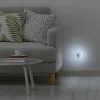 Hama 00223498 LED-yövalo pistorasialla, 2 USB-lähtöä, liike- ja valotunnistin