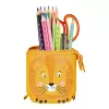 Herlitz 300001508 Lion pehmeä penaali, polyesteri, oranssi/keltainen