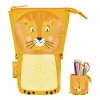 Herlitz 300001508 Lion pehmeä penaali, polyesteri, oranssi/keltainen