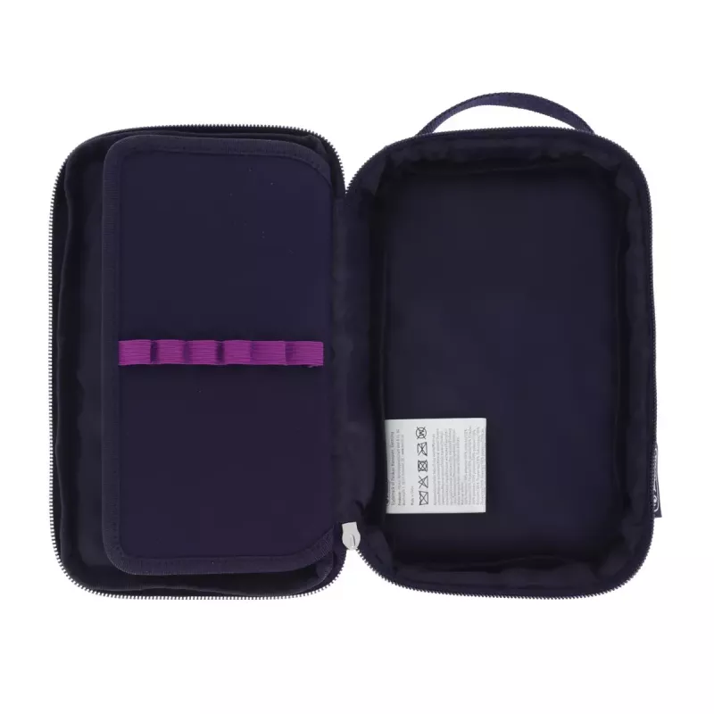 Penaalipussi Herlitz 2 Go CamoPurple polyesteri sininen violetti 210x130x60mm