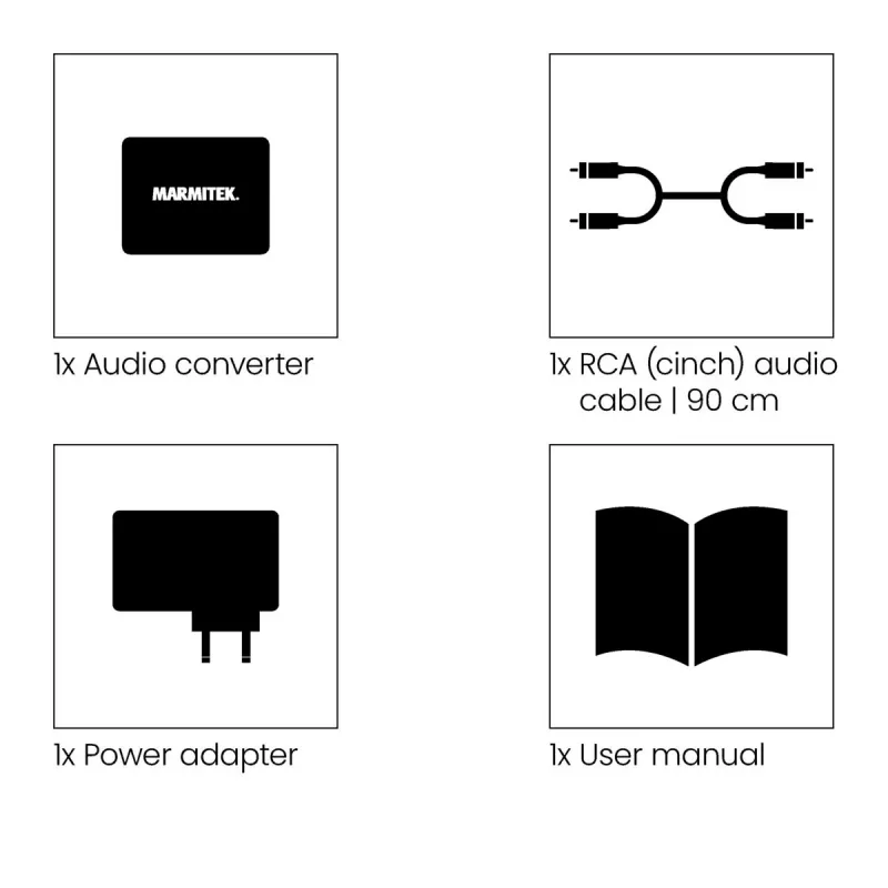 Marmitek Connect AD12 musta 25008412 HDMI-audion erotin 4K