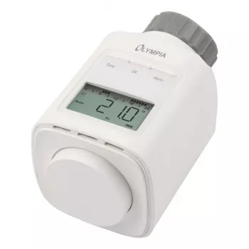 Patteritermostaatti Olympia HT 430-23A (malli 73036) valkoinen, elektroninen ohjaus