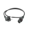 ACT virtakaapeli CEE 7/7 pistoke (kulma) - C13 IEC Lock musta 2 m, EL182S, 5 kpl:n pakkaus
