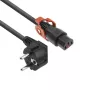 ACT virtakaapeli CEE 7/7 pistoke (kulma) - C13 IEC Lock+ musta 2 m, EL332S, 5 kpl:n pakkaus