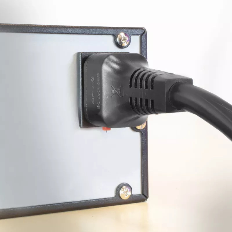 ACT virtakaapeli C19 IEC Lock – avoin pää musta 2 m, PC1174, 5 kpl:n pakkaus