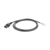 ACT virtakaapeli C13 IEC Lock - avoin pää musta 2 m, PC1025, 5 kpl:n pakkaus