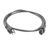 ACT virtakaapeli USA-pistoke - C13 IEC Lock musta 2 m, PC1063, 5 kpl:n pakkaus