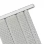 Nobo T-Card-suunnittelutaulut koko 2, T-kortti, harmaa, metalli, 54 mm, 69 mm, 11 mm