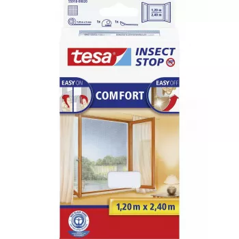 Ikkunan hyönteissuojaverkko Tesa Insect Stop Comfort 55918-00020-00 1200 x 2400 mm valkoinen