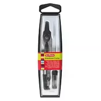 Herlitz 8710006 harppisetti kotelossa, 2-osainen, 110 mm, musta