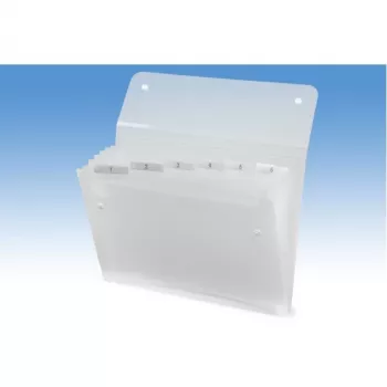 Rexel ICE Expander 6-taskuinen kirkas, läpinäkyvä, polypropeeni (PP), 120 arkkia, A4