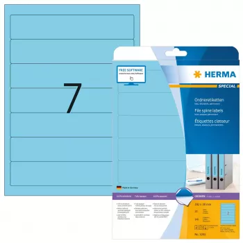 Arkistotarrat A4 HERMA 5093 sininen paperi matta peittävä 140 kpl