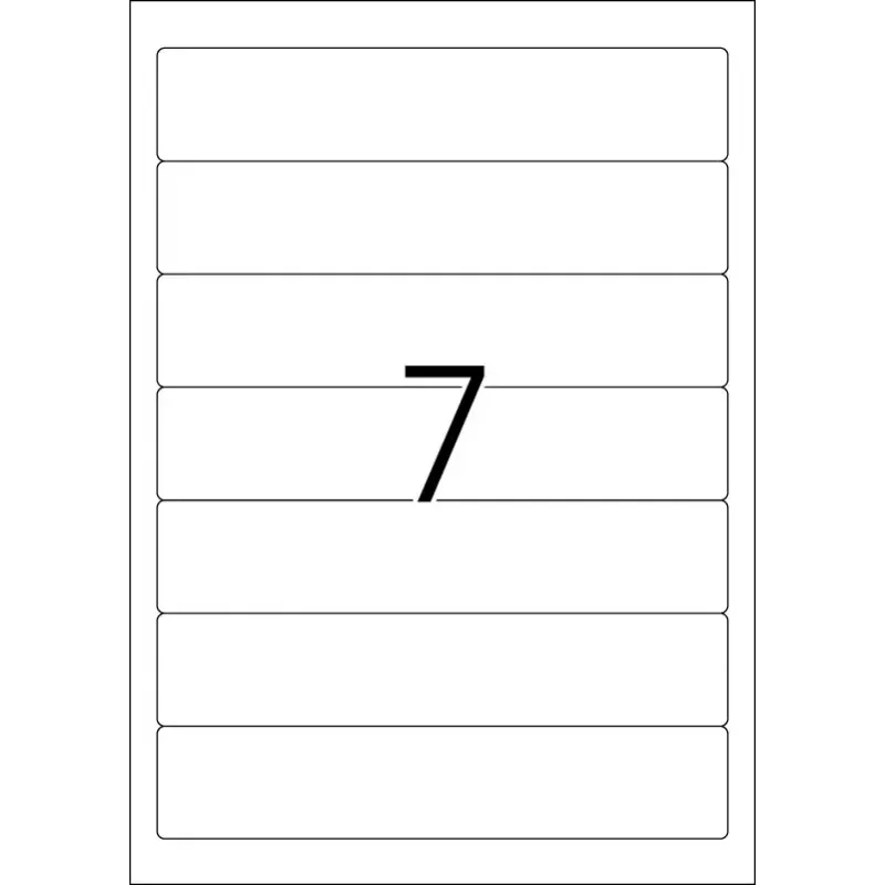 Itseliimautuva tulostintarra HERMA A4 192x38 mm 700 kpl