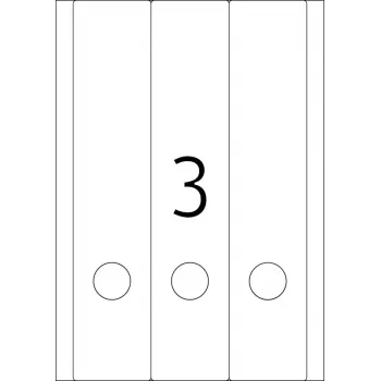 Arkistotarrat HERMA A4 61x297 mm valkoinen paperi matta peittävä 75 kpl