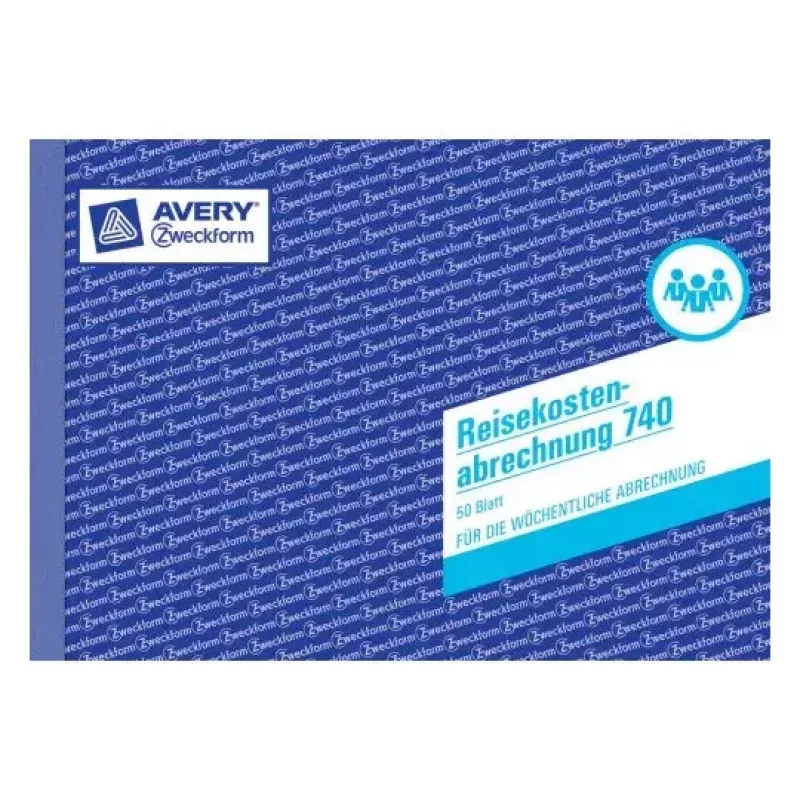 Hallintokirja Avery 740 sininen valkoinen