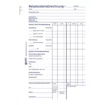 Avery Zweckform 743 Matkalaskulomakekirja, A5, 50 arkkia