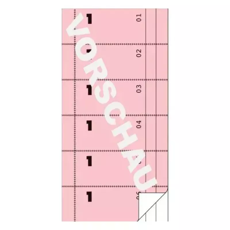 Avery Zweckform 831 Tarjoilijan tilausblokki (Bonbuch), 105 x 198 mm, pinkki, 2 x 50 arkkia