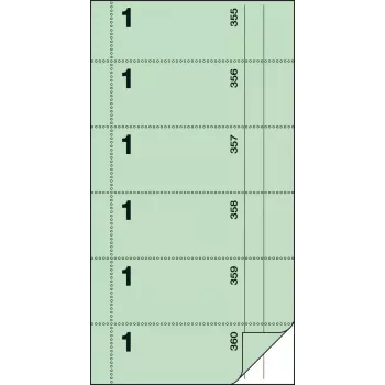 Sigel BO001 Tilausblokki, Tarjoilija nro 1, vaaleanvihreä, 105 x 200 mm, 360 irtirepäistävää arkkia