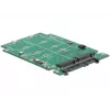 DeLOCK 62590 sisäinen M.2-sovitin SATA 6 Gbit/s RAID 0 1 JBOD