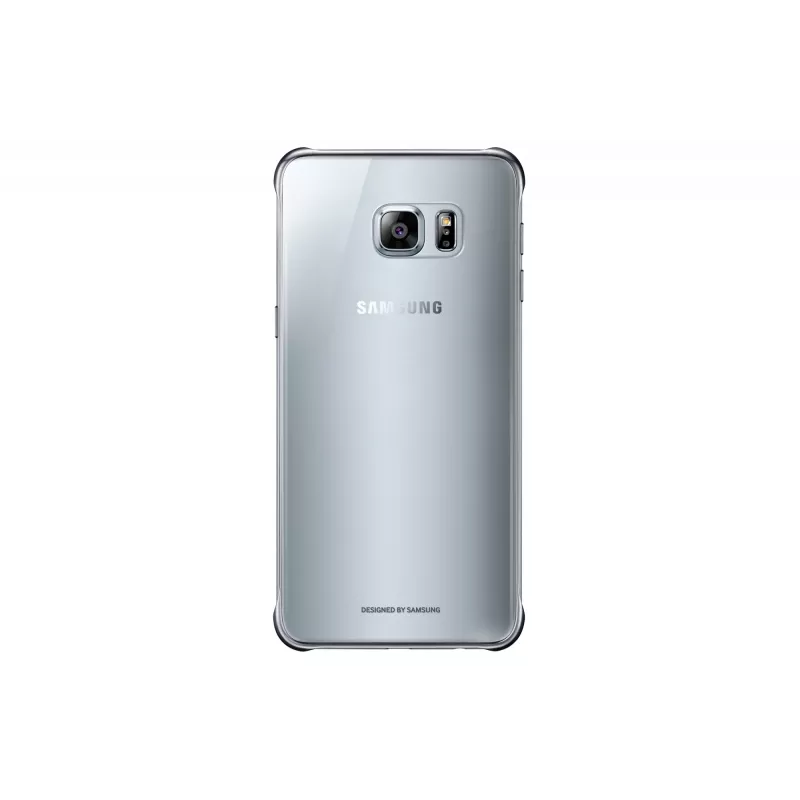 Samsung Clear Cover EF-QG928 takakansi Galaxy S6 edge+ -puhelimelle, hopea, läpinäkyvä