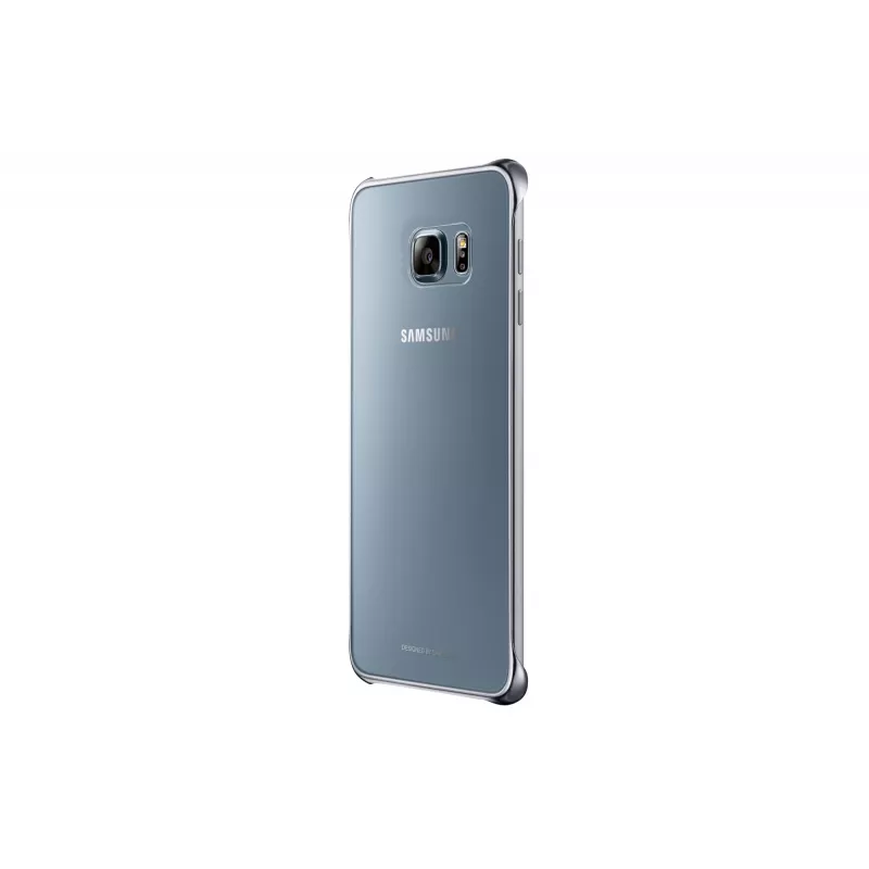 Samsung Clear Cover EF-QG928 takakansi Galaxy S6 edge+ -puhelimelle, hopea, läpinäkyvä