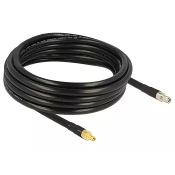Koaksiaalikaapeli DeLOCK 5 m SMA/SMA CFD400 LLC400 musta