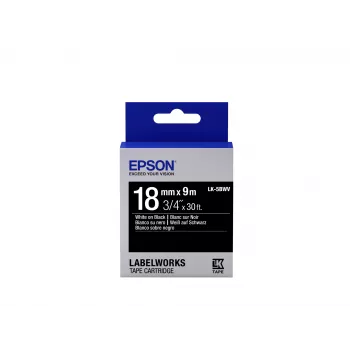 Epson tarrakasetti Vivid LK-5BWV valkoinen/musta 18 mm (9 m)