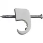 Kaapelikiinnike Fischer 94675 harmaa 100 kpl