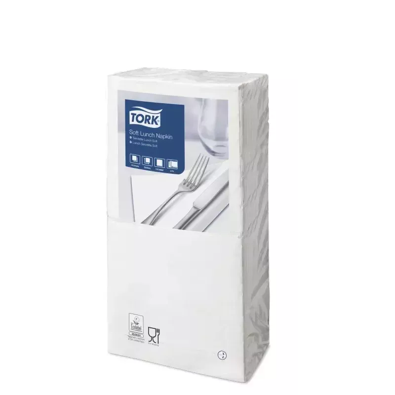 Paperiservetit Tork 477414 valkoinen 150 kpl