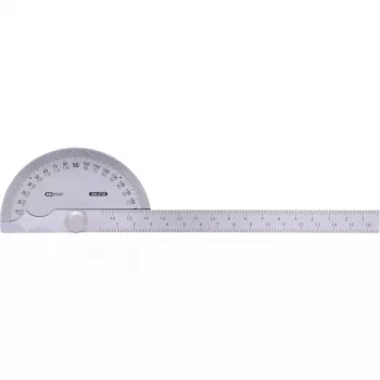 Puoliympyrän muotoinen kulmamitta KS Tools 300.0700 ruostumaton teräs mattahiottu 220 mm