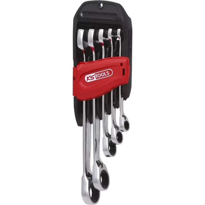 KS Tools GEARplus 503.4605 vaihdettava räikkä-yhdistelmäavainsarja, 5 kpl, 8-19 mm