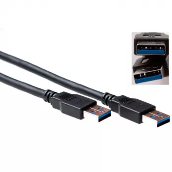 USB-kaapeli ACT USB 3.0 A-uros - USB A-uros 2,00 m